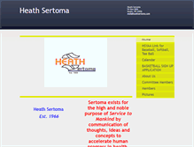 Tablet Screenshot of heathsertoma.com